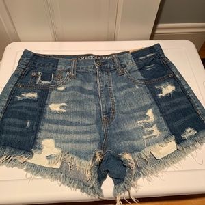 American Eagle Distressed Jean Shorts